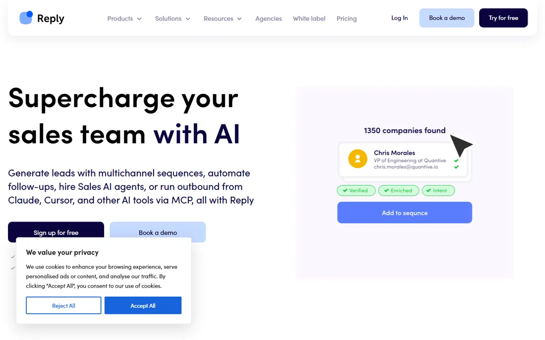 Reply homepage