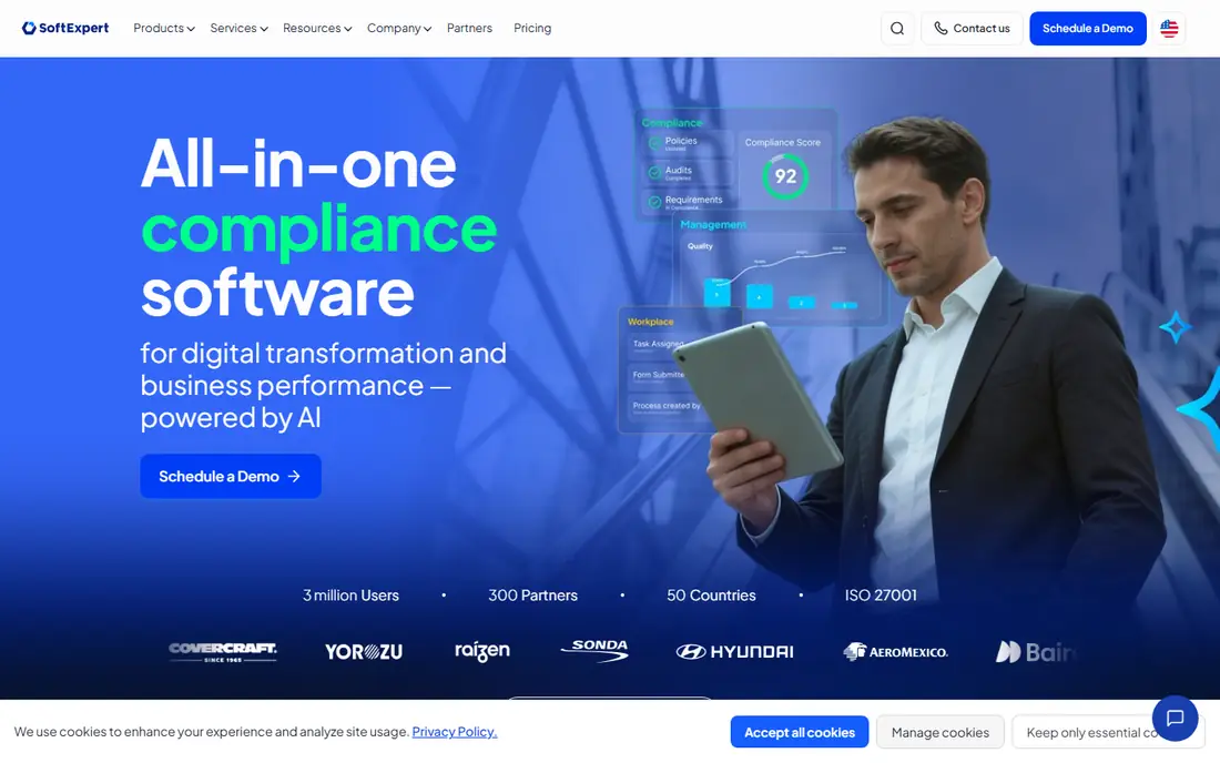 SoftExpert Suite homepage
