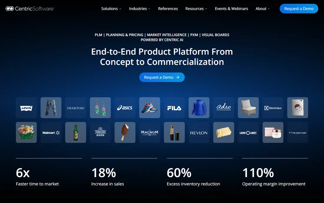 Centric PLM homepage