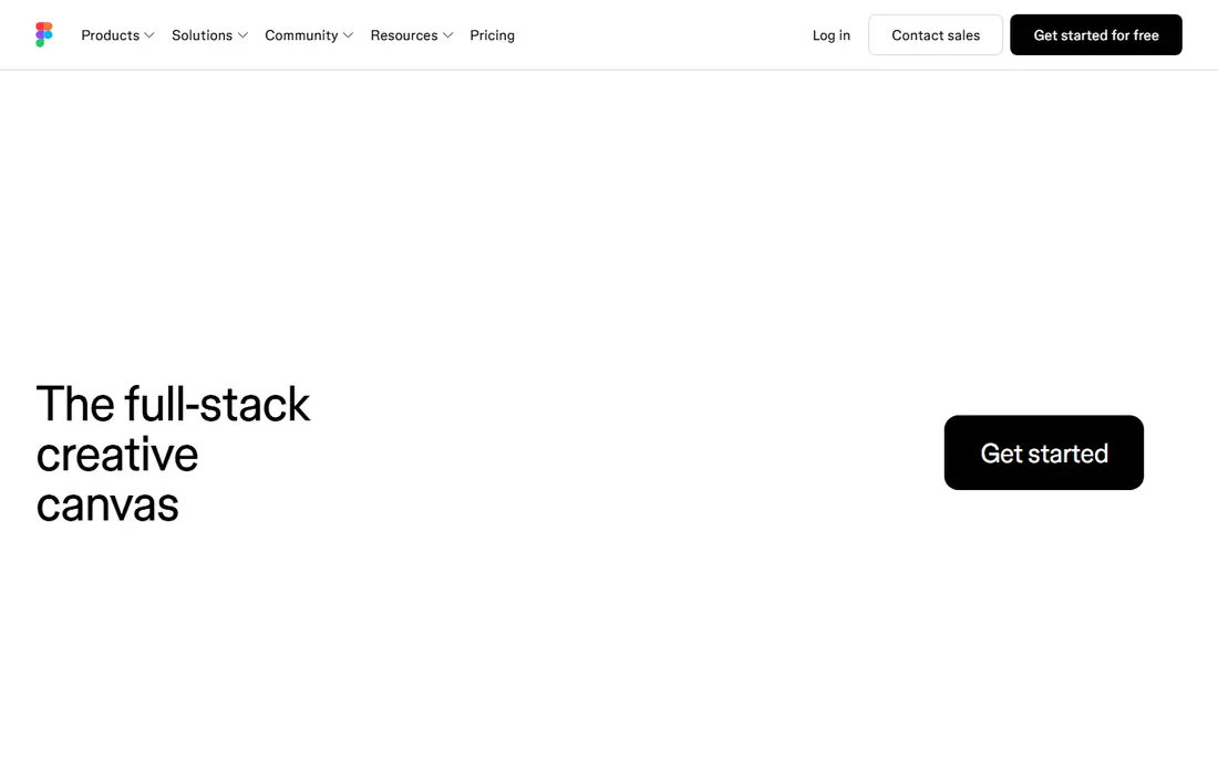 Figma homepage