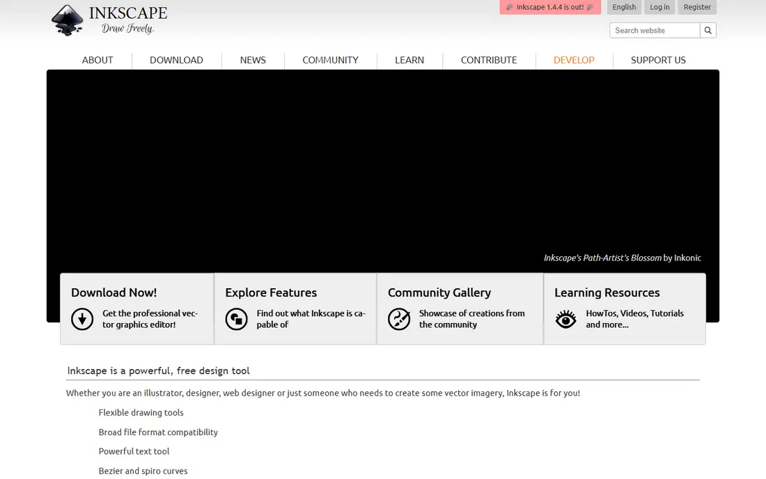 Inkscape homepage