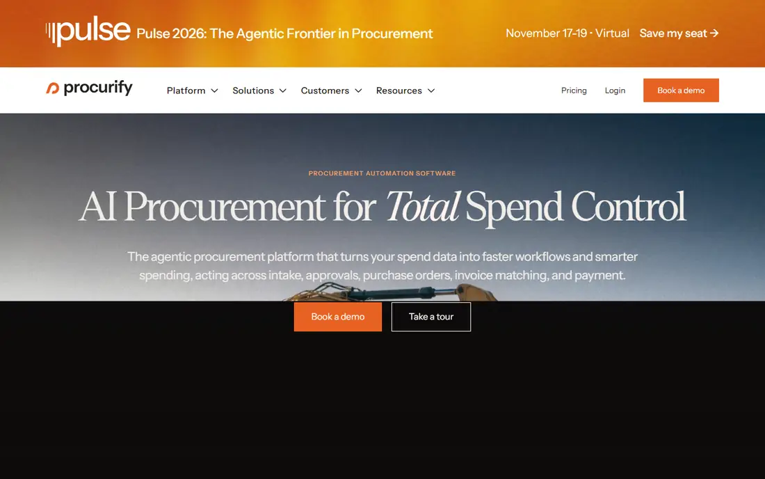 Procurify homepage