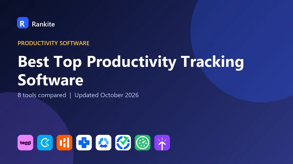 Best Top Productivity Tracking Software in 2026: 8 Tools Compared