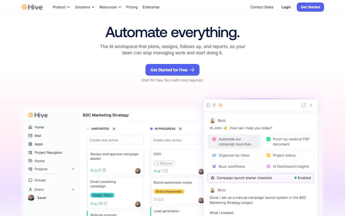 Hive homepage
