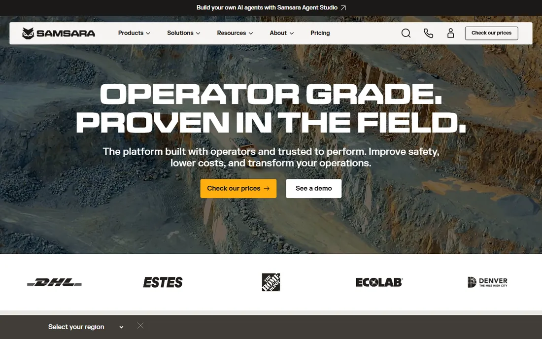Samsara homepage