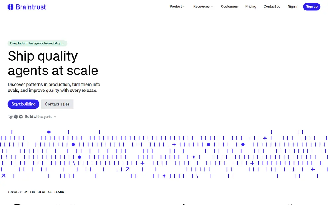 Braintrust homepage