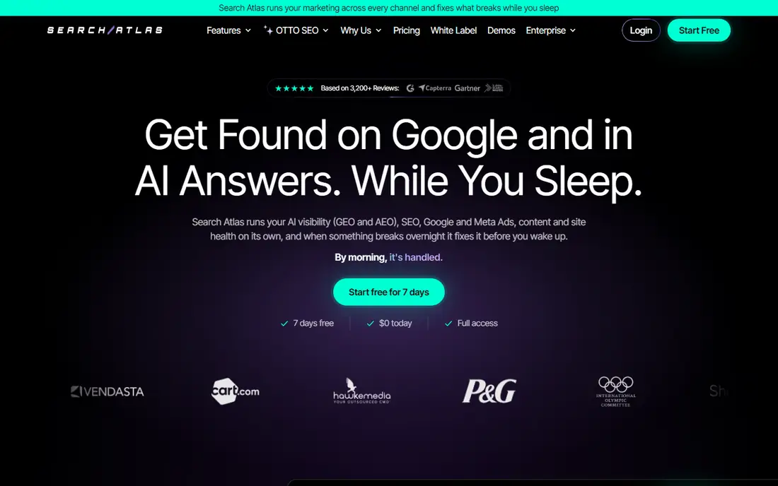Search Atlas homepage