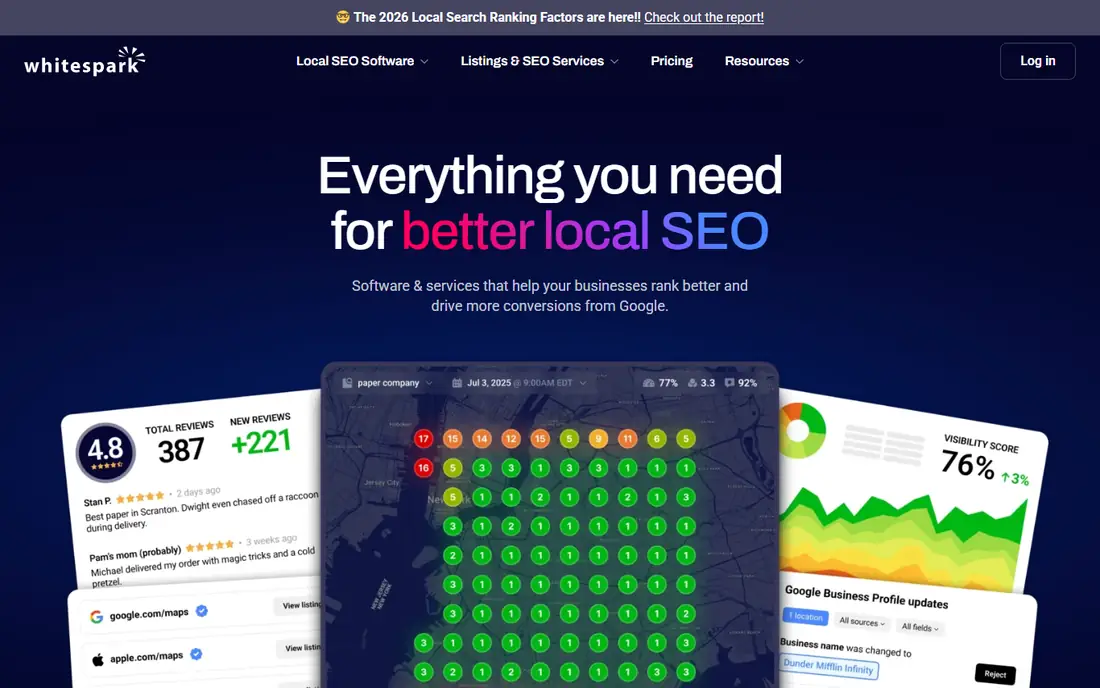 Whitespark Local Ranking Grids homepage