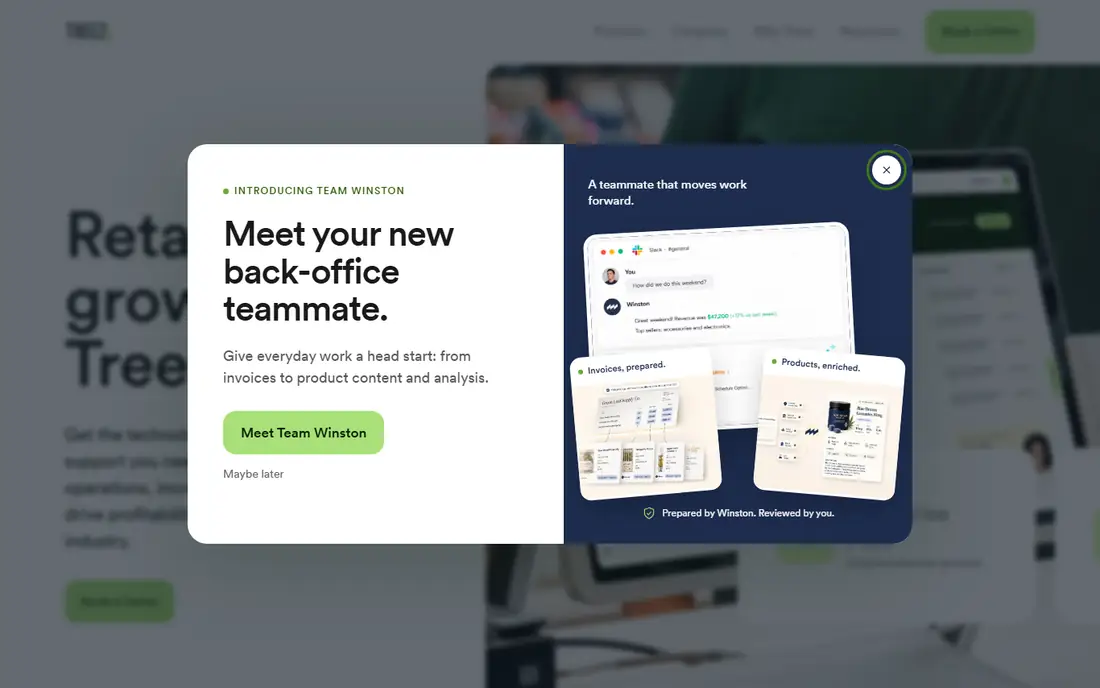 Treez homepage