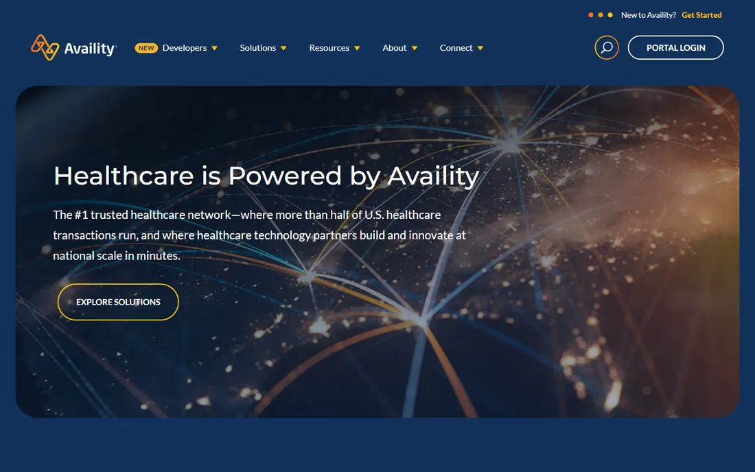 Availity homepage
