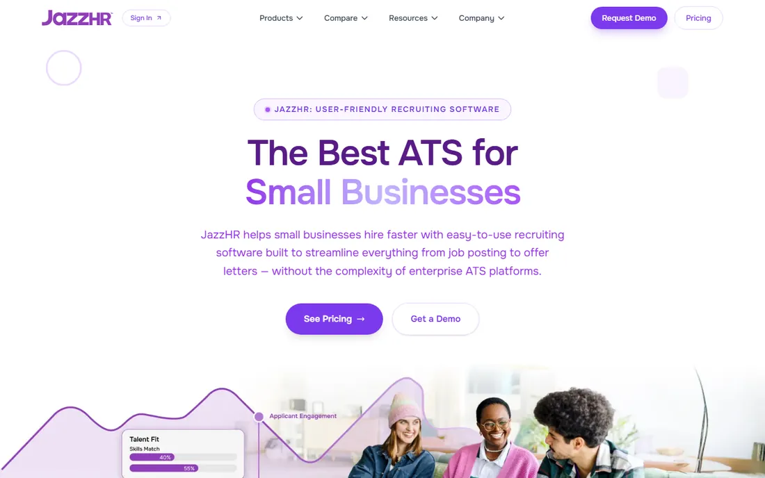 JazzHR homepage
