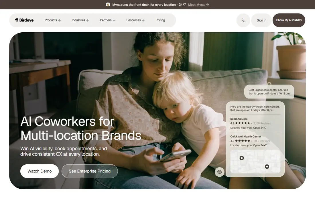 Birdeye homepage