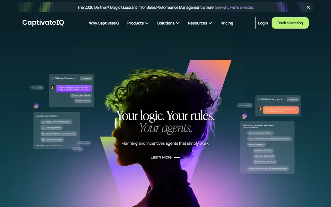 CaptivateIQ homepage