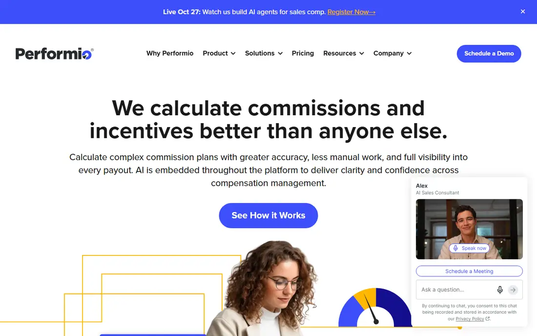 Performio homepage