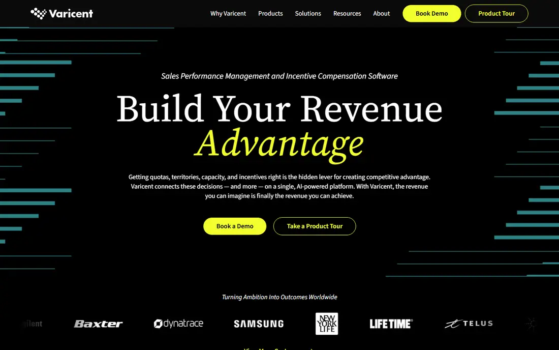 Varicent homepage