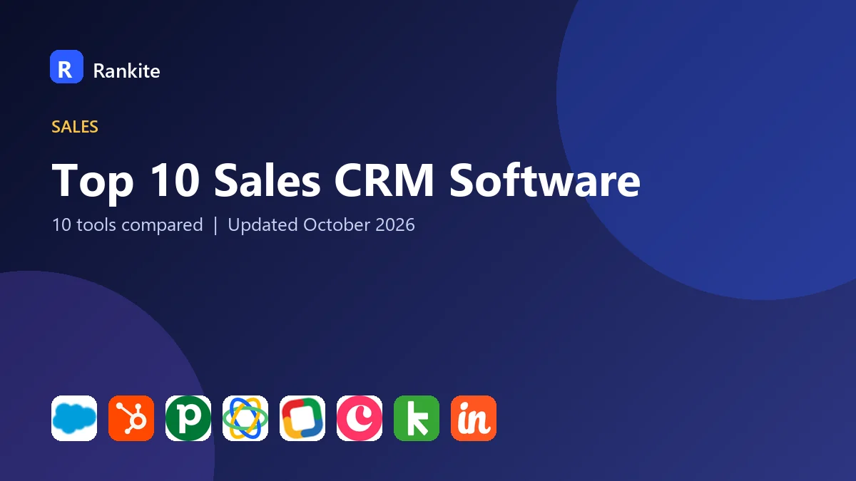 Top 10 Sales CRM Software in 2026