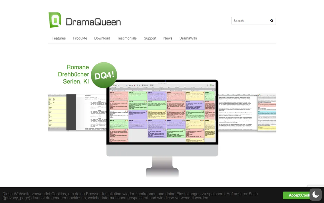 DramaQueen homepage