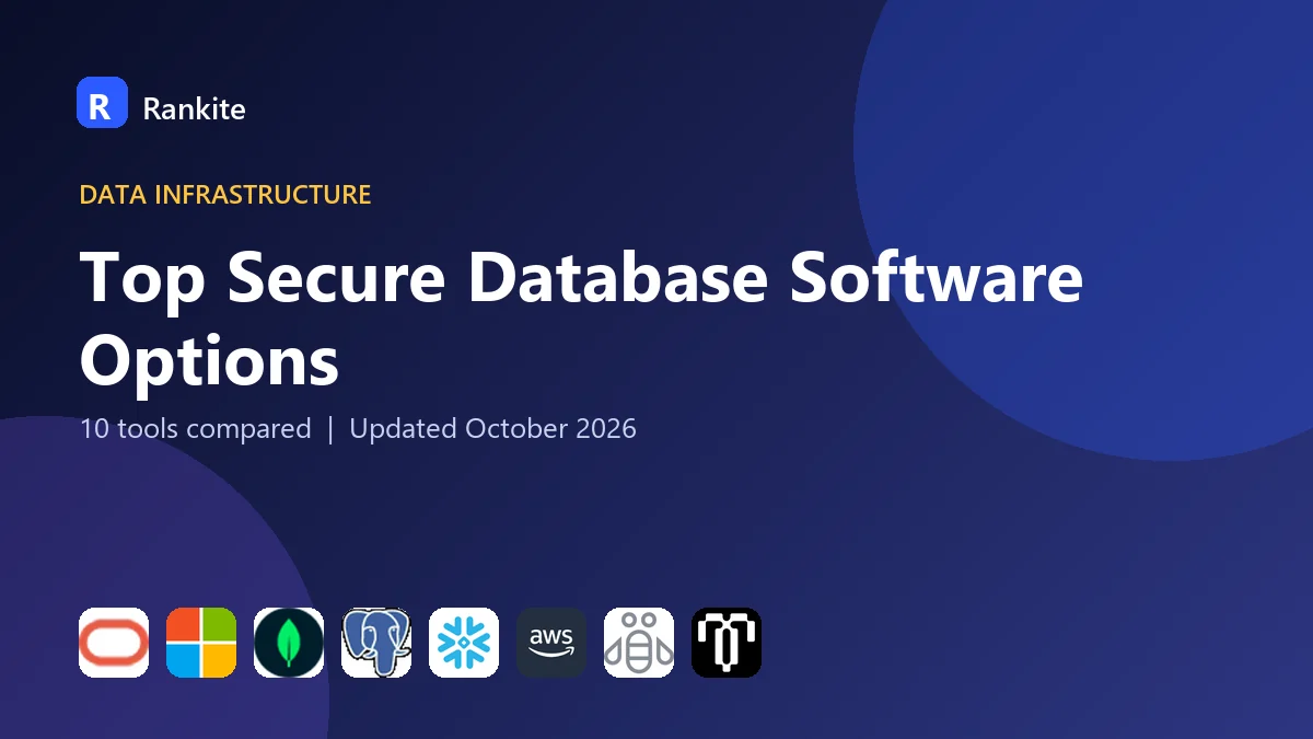 Top Secure Database Software Options in 2026: 10 Tools Compared