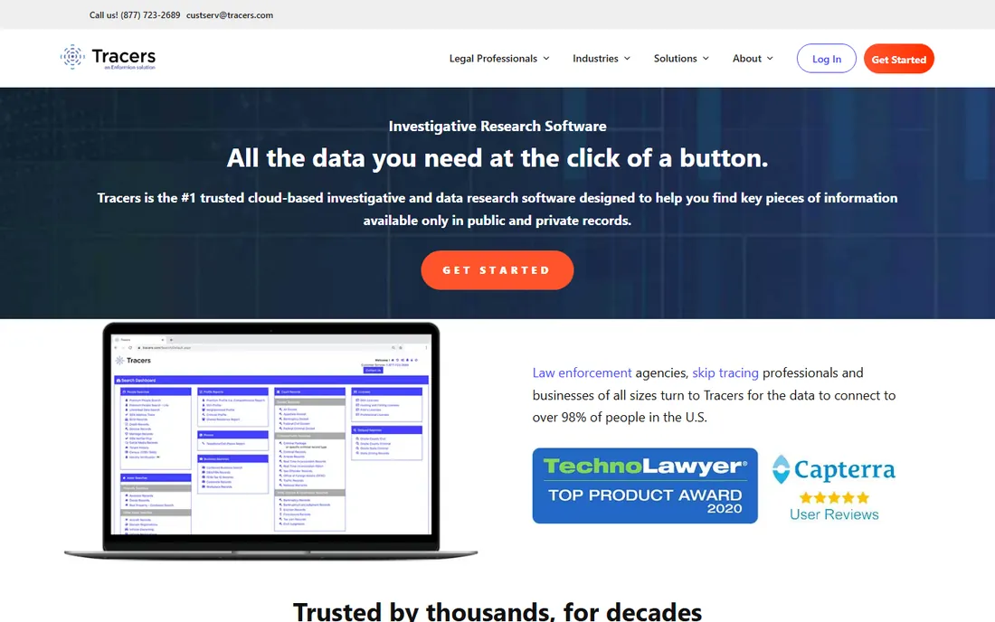 Tracers homepage
