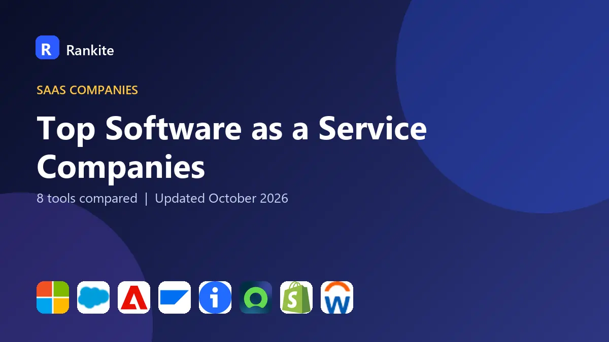 Top Software as a Service Companies in 2026: 8 Tools Compared