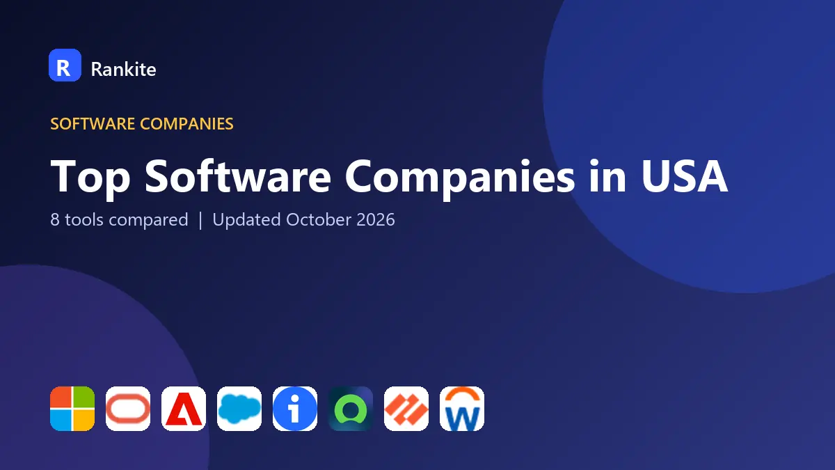 Top Software Companies in USA in 2026: 8 Companies Compared