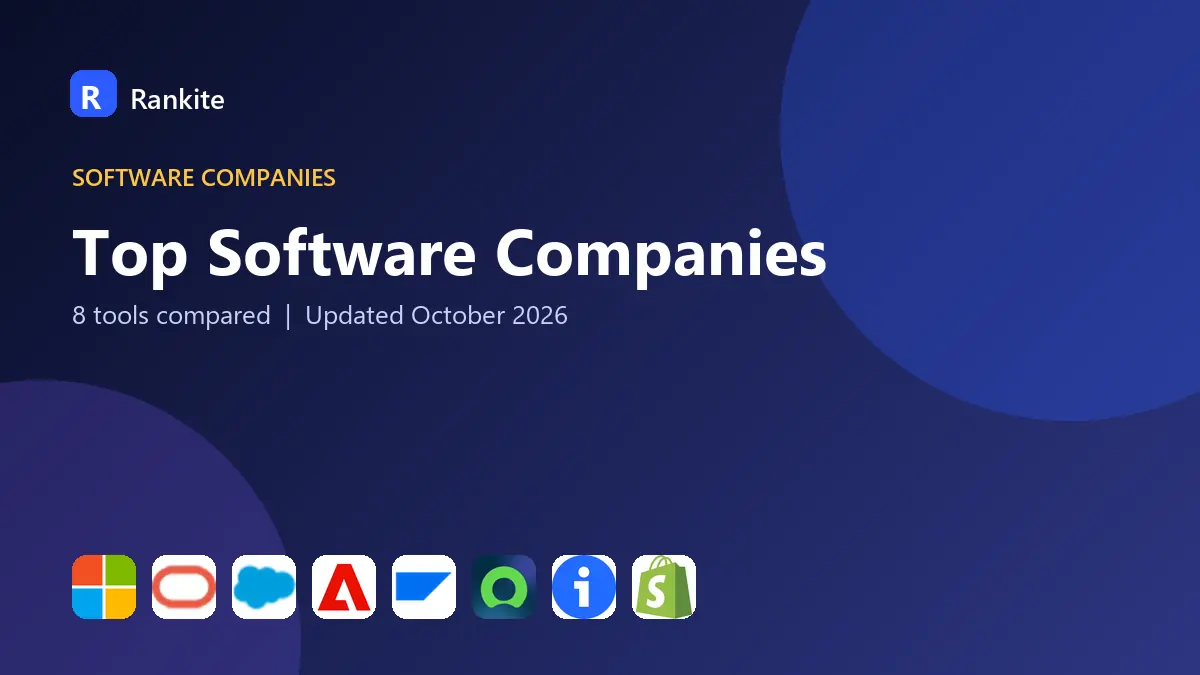 Top Software Companies in 2026: 8 Companies Compared