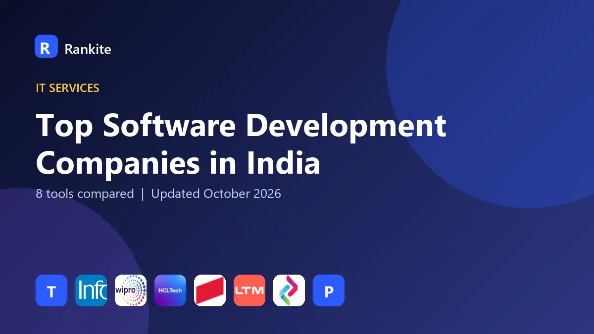 Top Software Development Companies in India in 2026: 8 Tools Compared