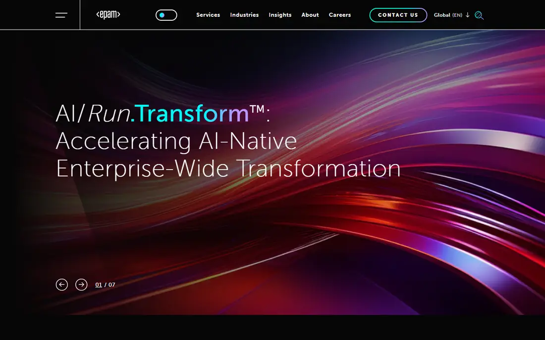 EPAM Systems homepage