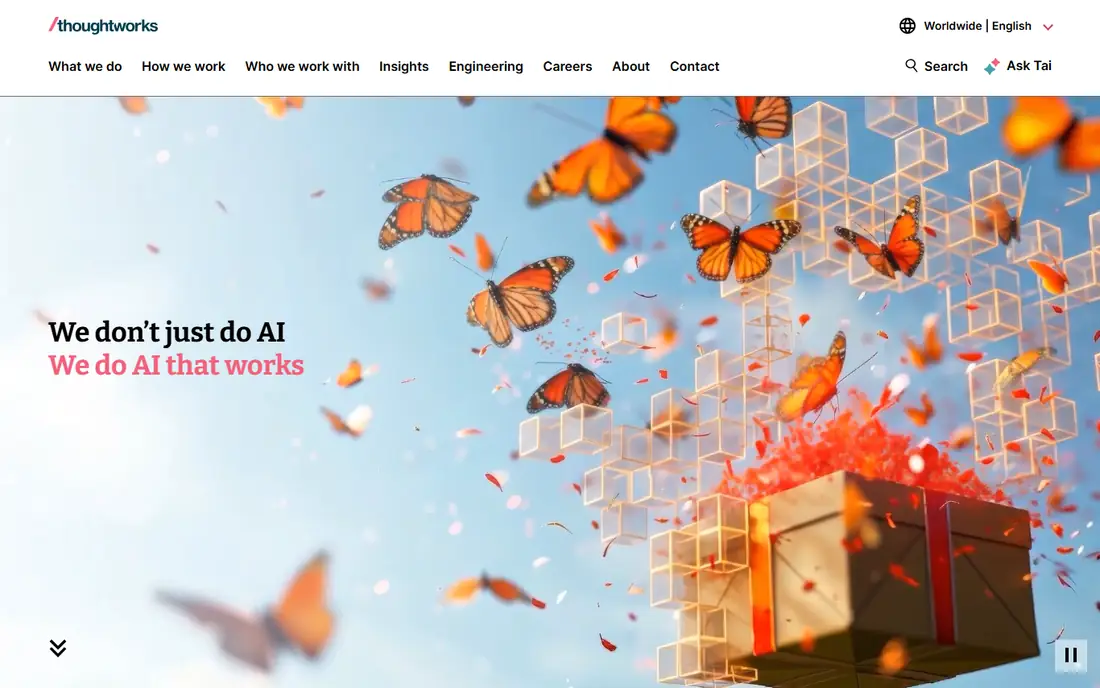 Thoughtworks homepage