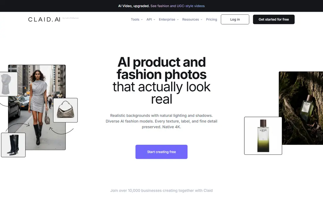 Claid.ai homepage
