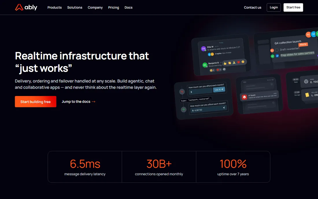 Ably homepage