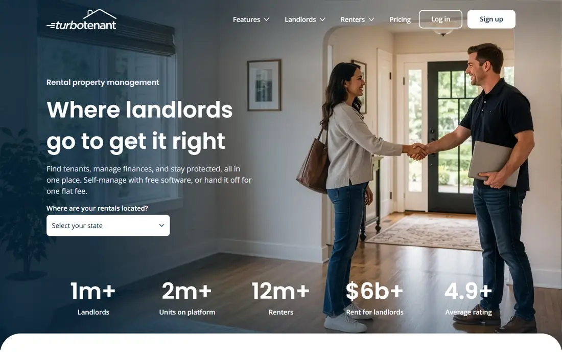 TurboTenant homepage