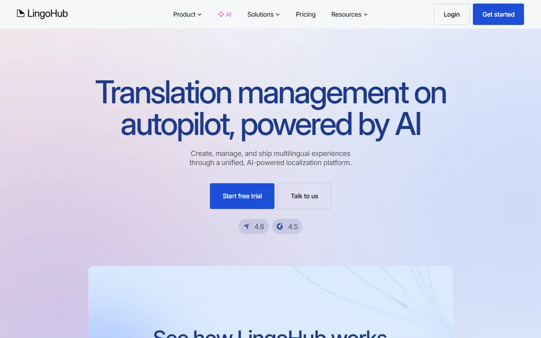 LingoHub homepage
