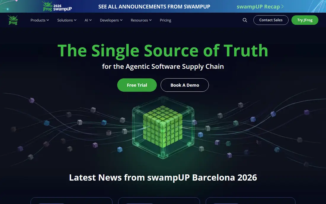 JFrog homepage