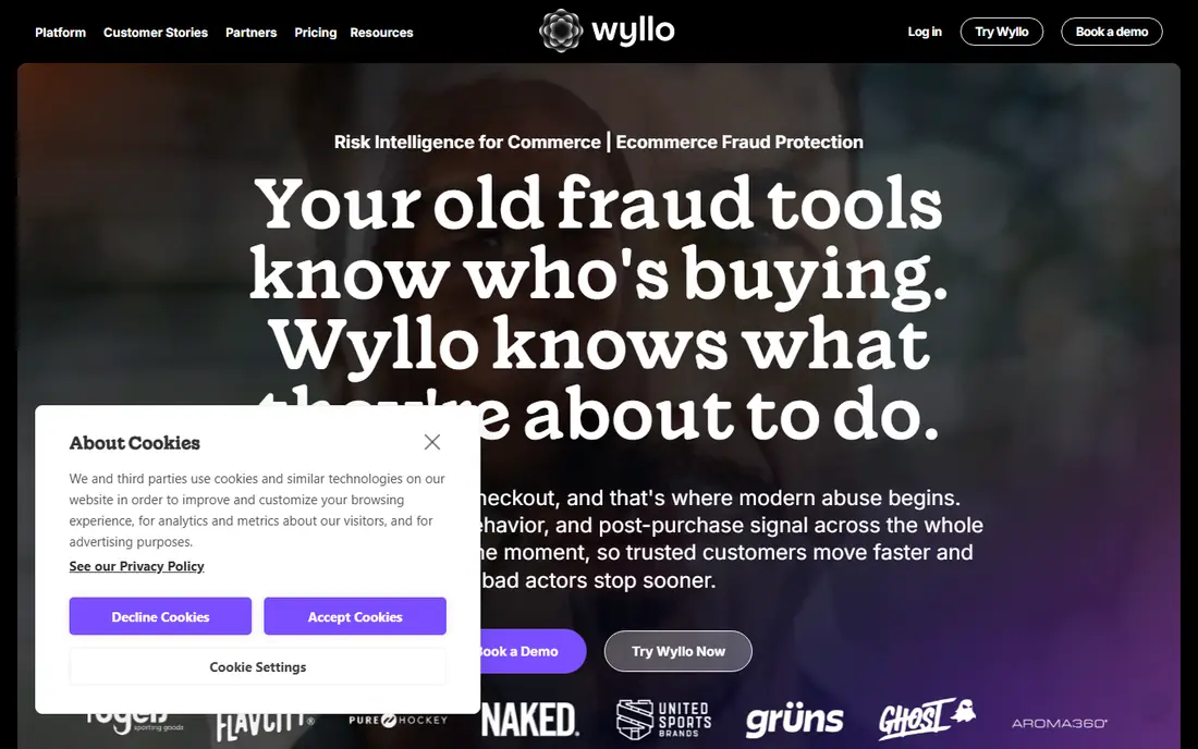 NoFraud homepage