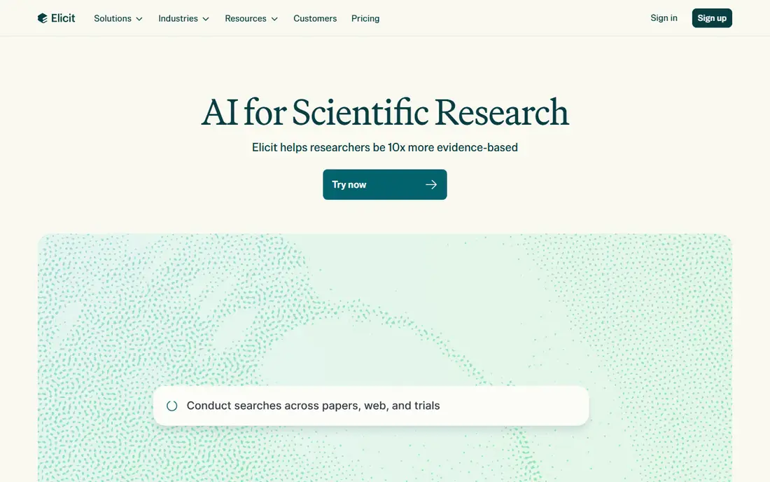 Elicit homepage
