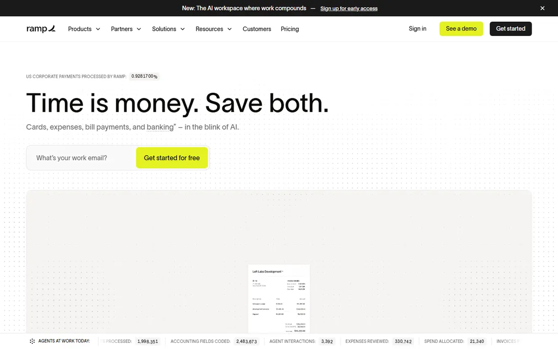 Ramp homepage