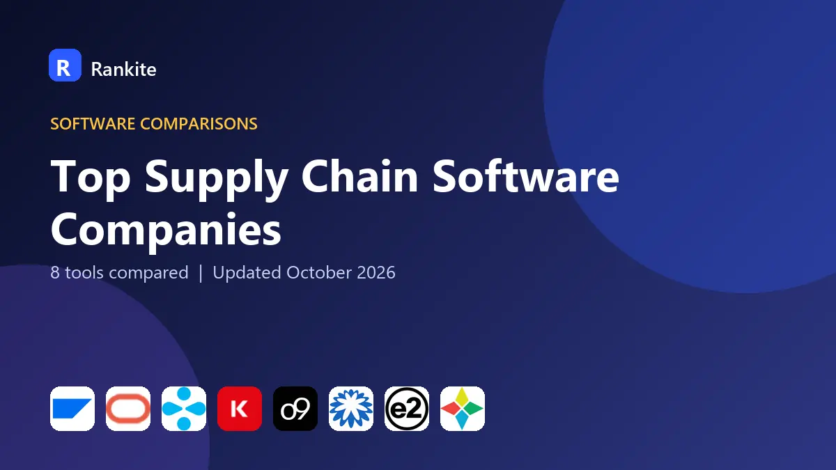 Top Supply Chain Software Companies in 2026: 8 Companies Compared