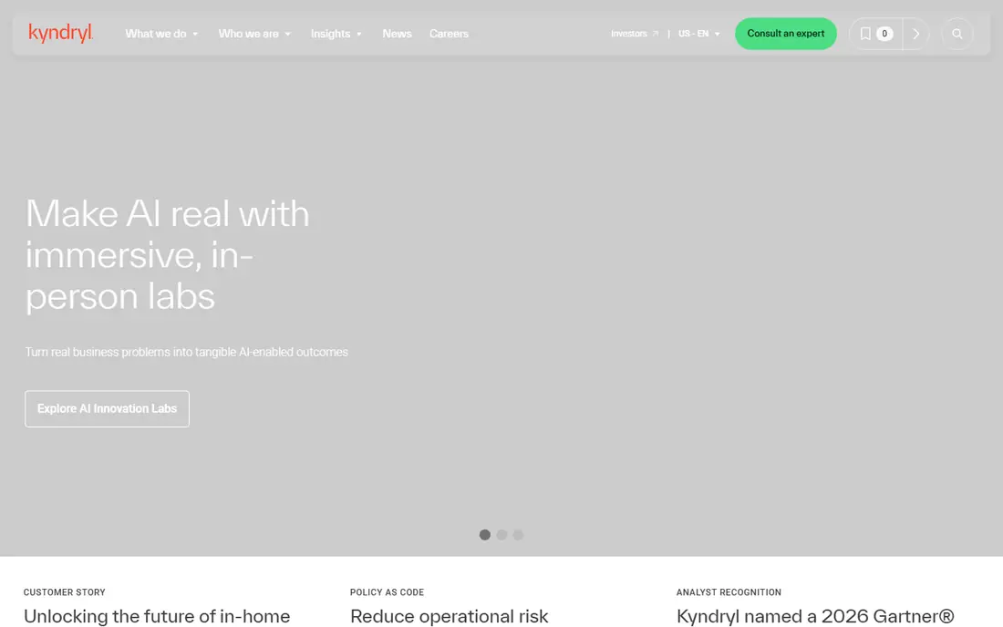 Kyndryl homepage