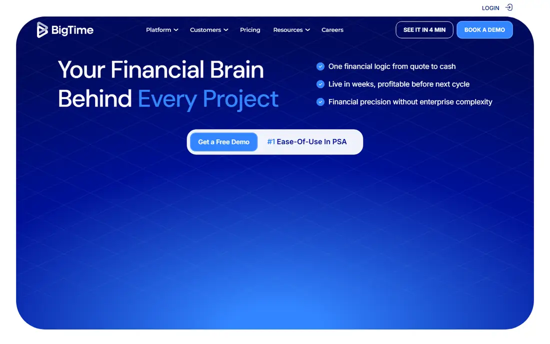 BigTime homepage