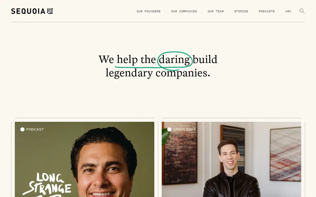 Sequoia Capital homepage