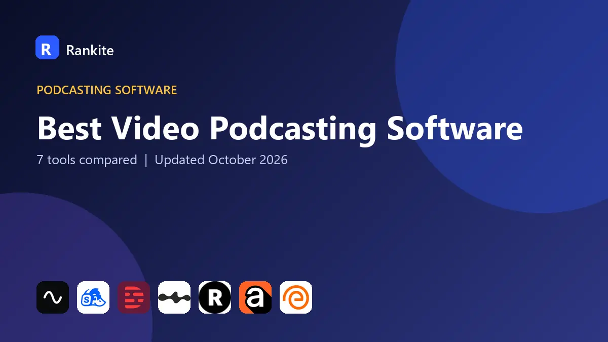 Best Video Podcasting Software in 2026: 7 Tools Compared