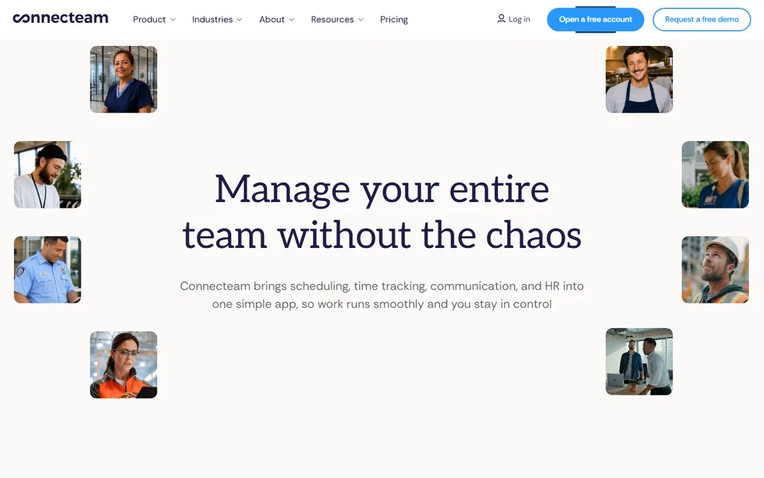 Connecteam homepage