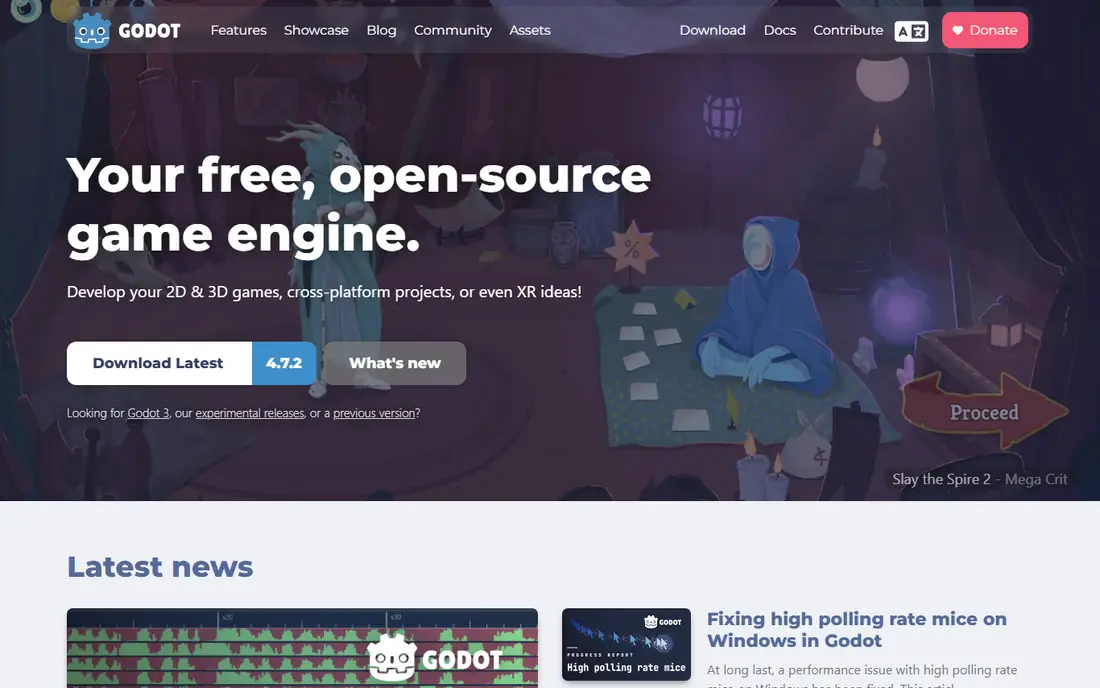 Godot Engine homepage