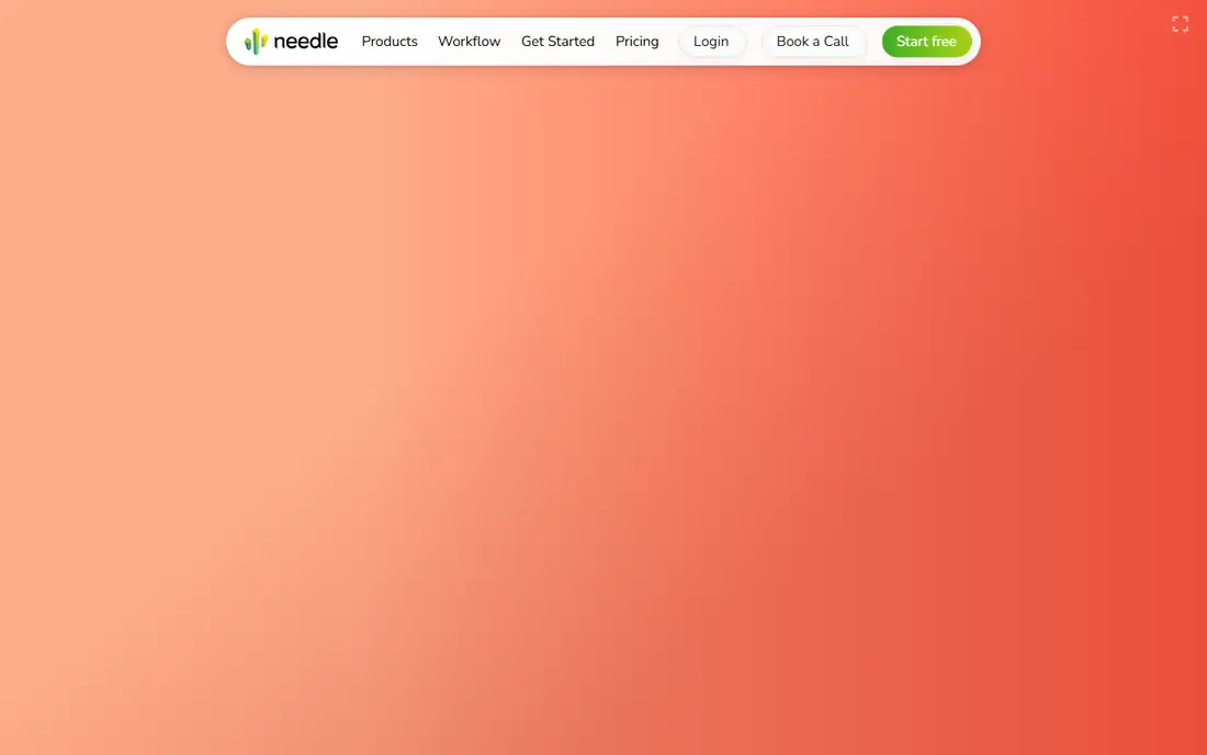 Needle homepage