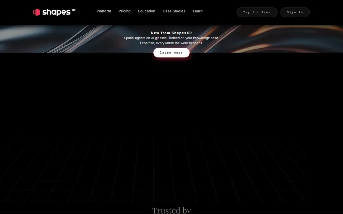 ShapesXR homepage