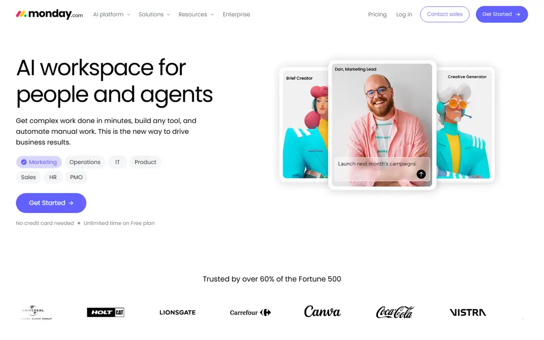 monday.com homepage