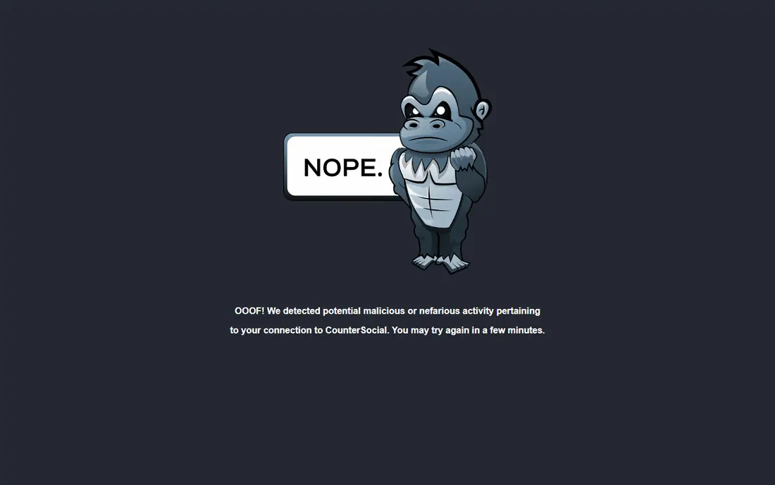 CounterSocial homepage