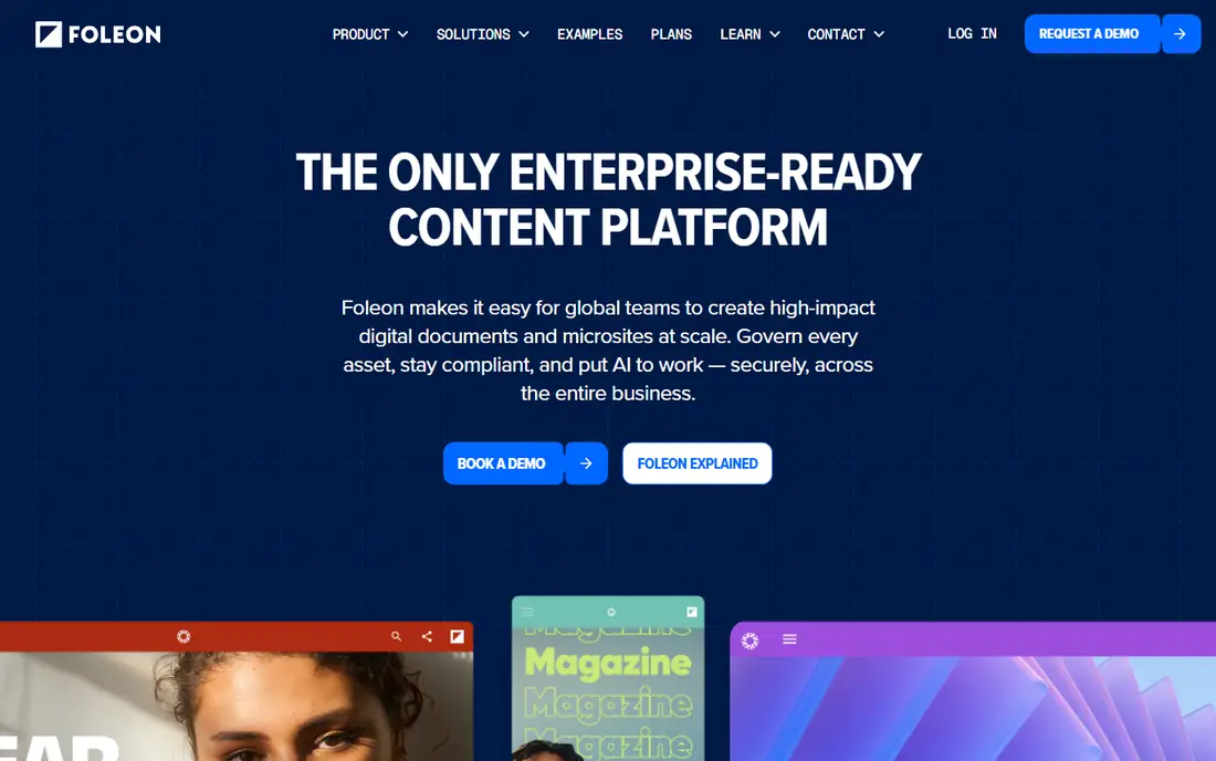 Foleon homepage