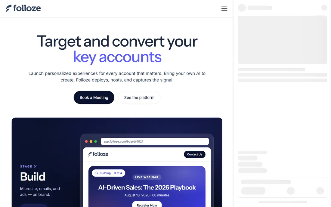Folloze homepage